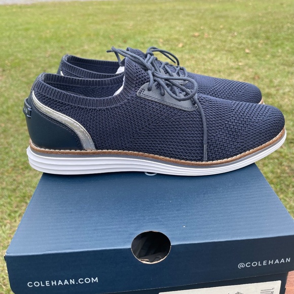 Cole Haan OG Meridian Oxford — Navy Knit Sneakers (Women’s 10 B) - Picture 1 of 5